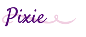 Signature line with the name "Pixie" and a flourish behind it