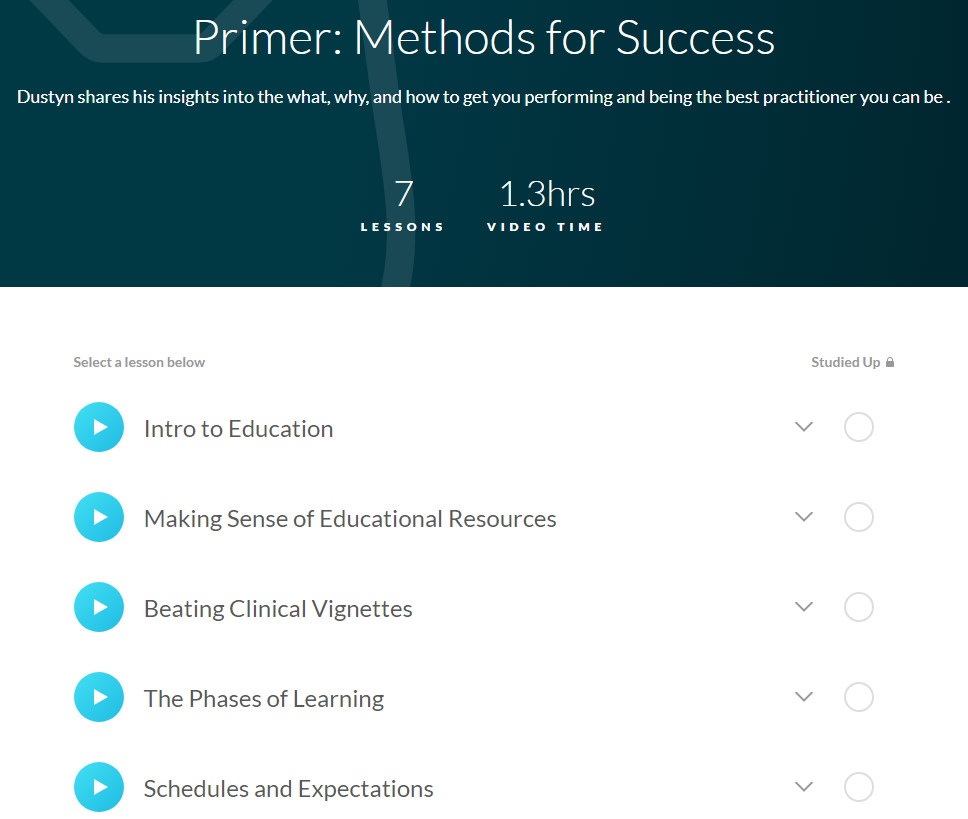 Primer / Methods for Success