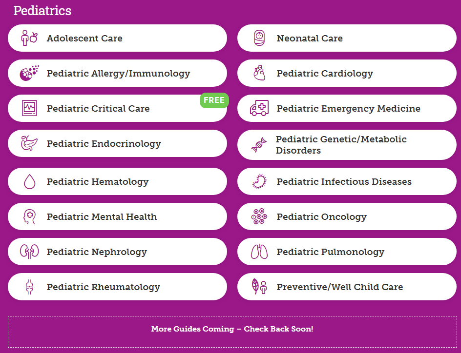 NEJM 360 - Pediatrics Rotation List